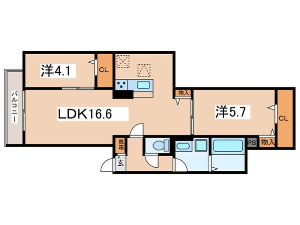 大山蓮華の物件間取画像